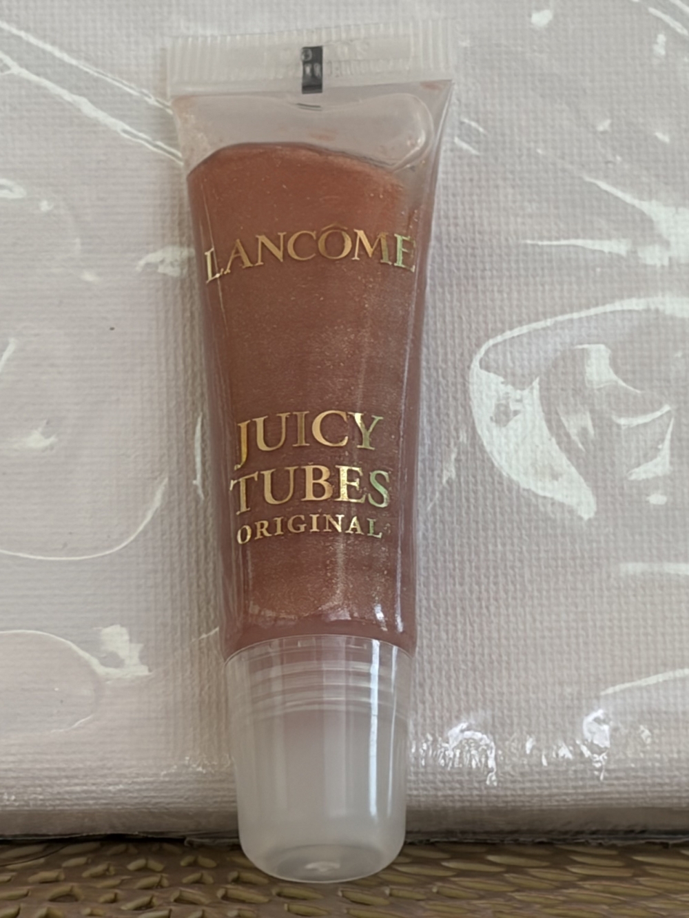 Lancôme Sheer Shimmery Rose-Gold Lip Gloss Tube